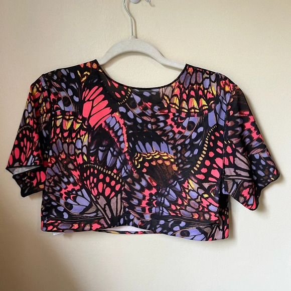 Yitty Butterfly Crop Top, size 3X - Picture 4 of 6